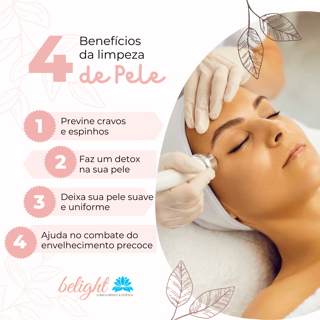 Limpeza de Pele + Fototerapia Belight Clínica Médica e Estética