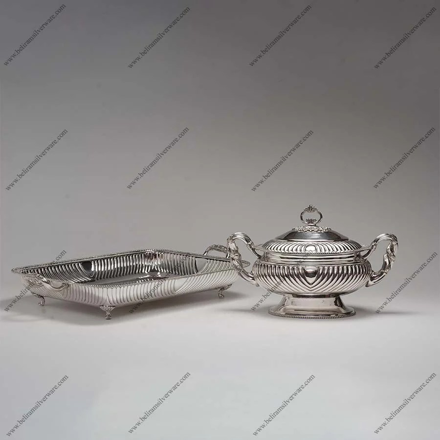 Queen Anne Silver Handi With Serving Dish Beliram Silverware