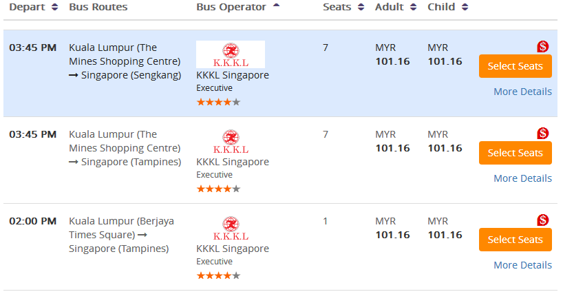 kkklselectroutesklsingapore Tiket Bas Online