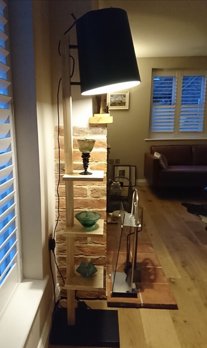The Cambridge Bookshelf Floor Lamp Bella Luce, lighting, Watlington
