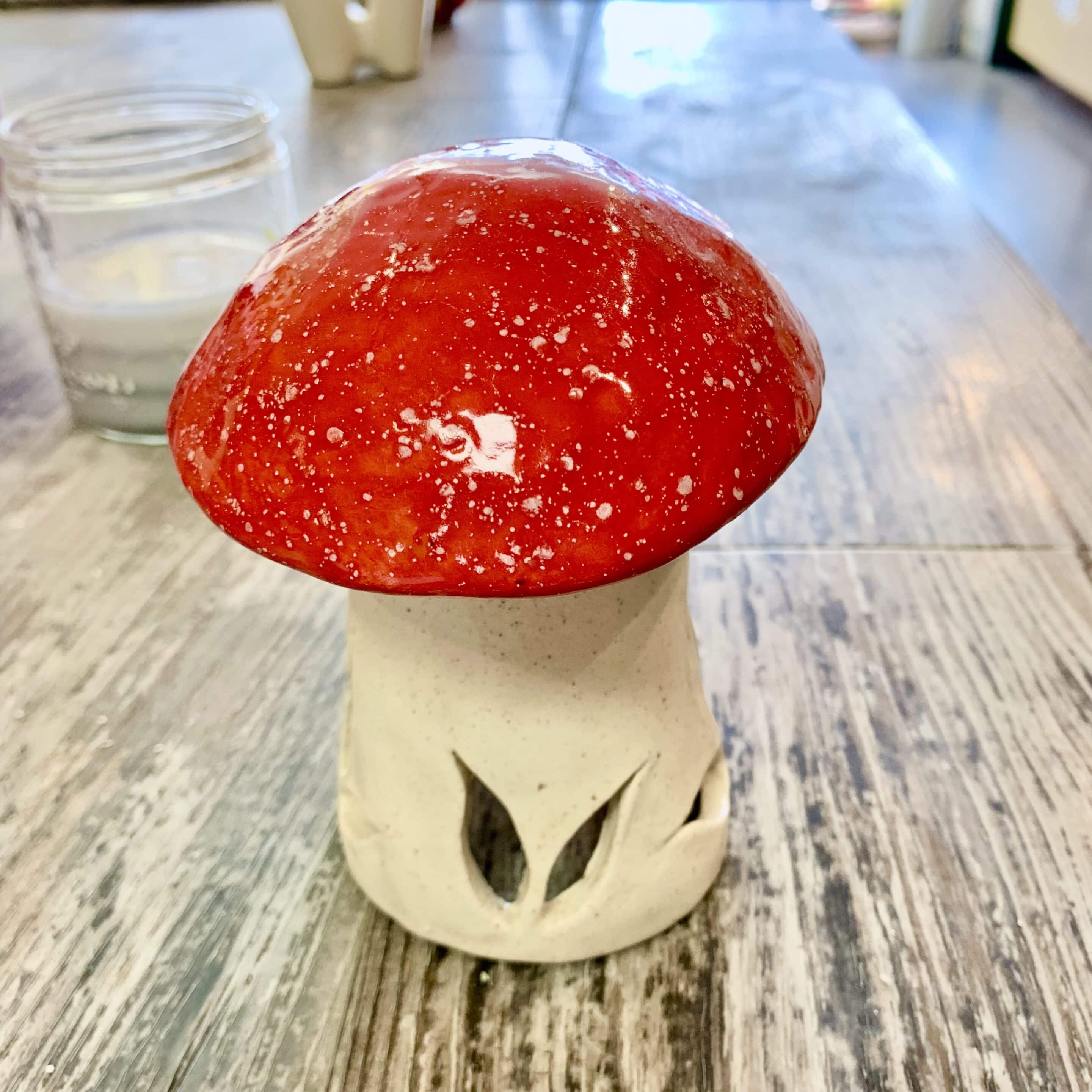 Clay Mushroom Lantern Bella Ceramica Studio