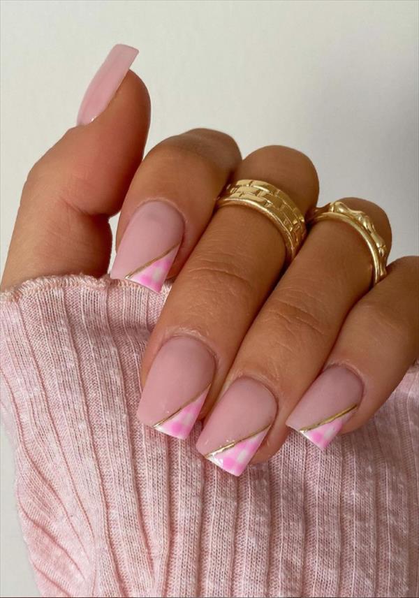 36 Heartbeating short pink nails for spring square nails 2021! The FirstHand Fashion News