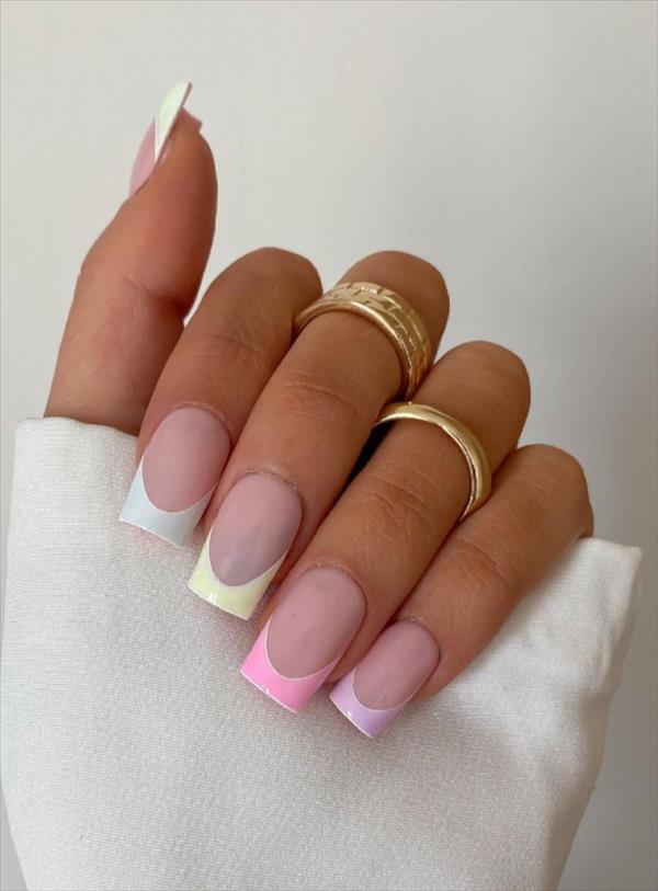 36 Heartbeating short pink nails for spring square nails 2021! The