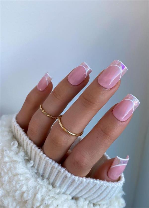 36 Heartbeating short pink nails for spring square nails 2021! The