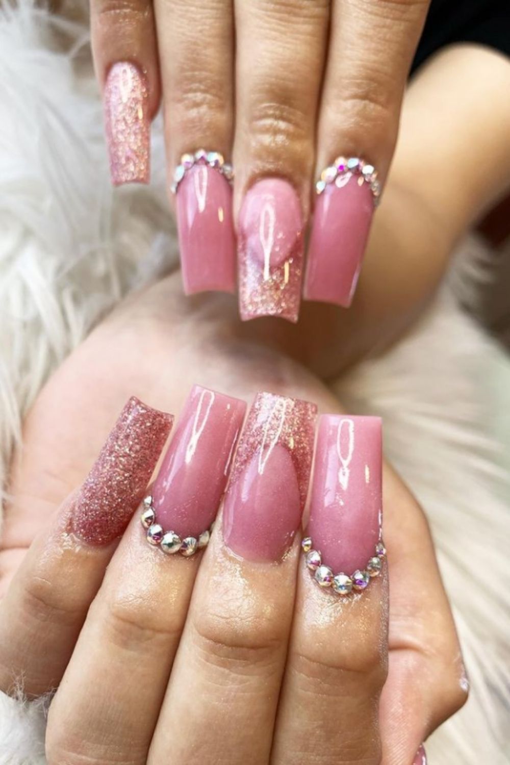 Glitter Acrylic Nails40 Awesome Summer Nail Designs To Inspire You!