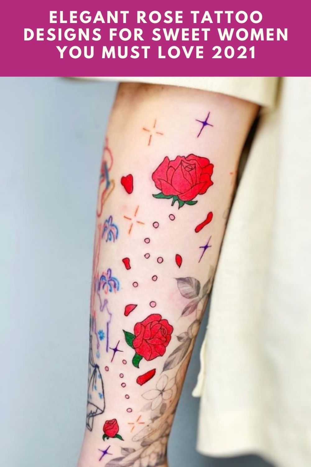 Elegant Rose Tattoo Designs For Sweet Women You Must Love 2021 - Page 2 Of 5 - 1500_x_1000_jpg