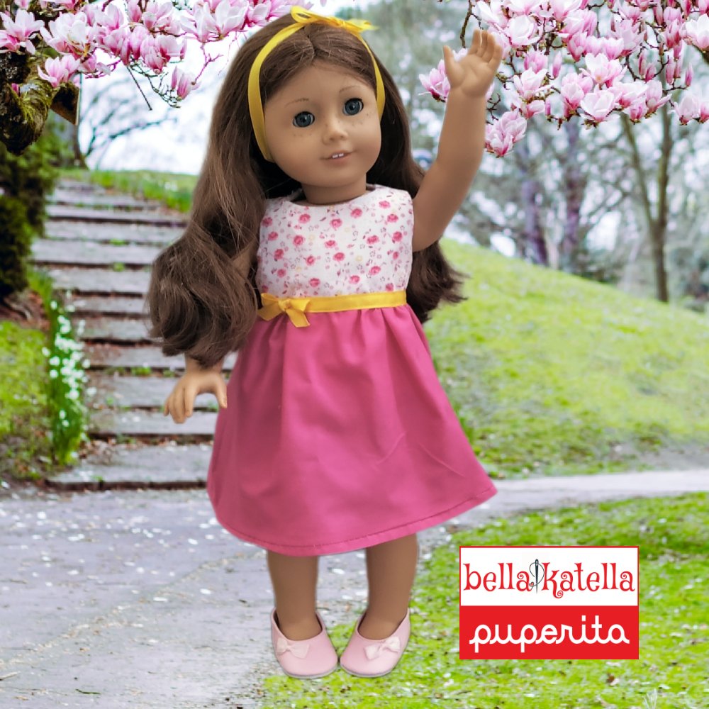 Bella Katella Puperita Sewing Pattern Springy Dress for Dolls Bella