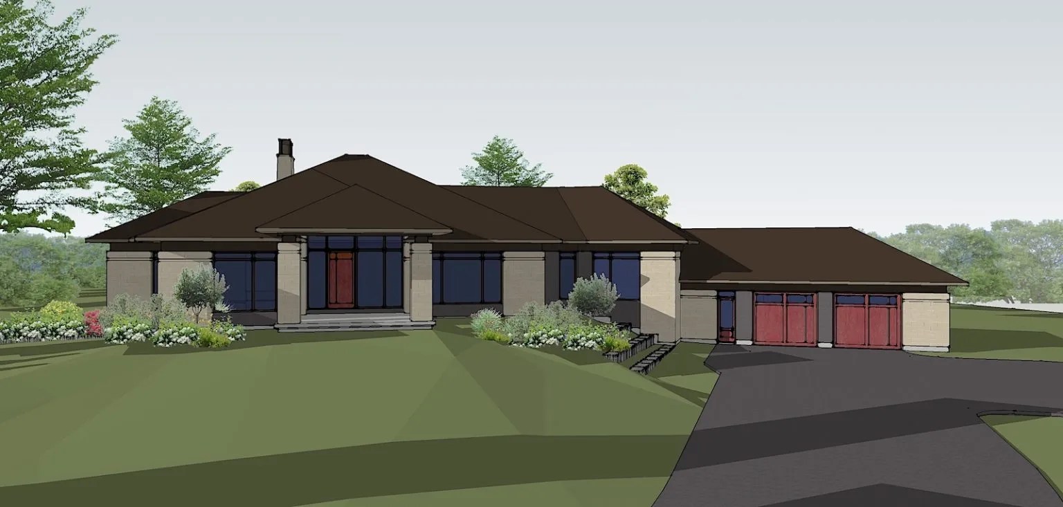 Manotick Estates Modern Custom Bungalow Bell+Associates Architecture