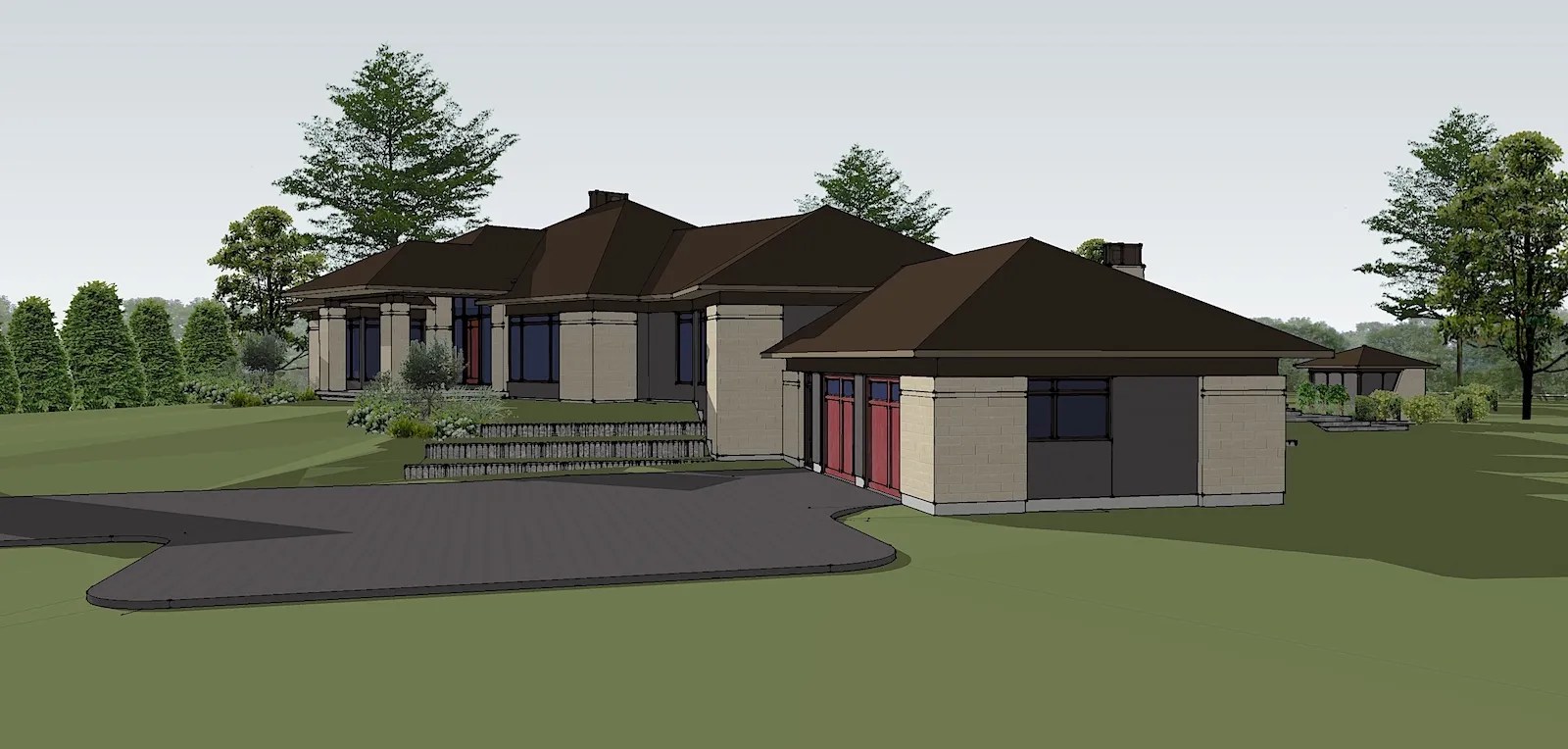 Manotick Estates Modern Custom Bungalow Bell+Associates Architecture