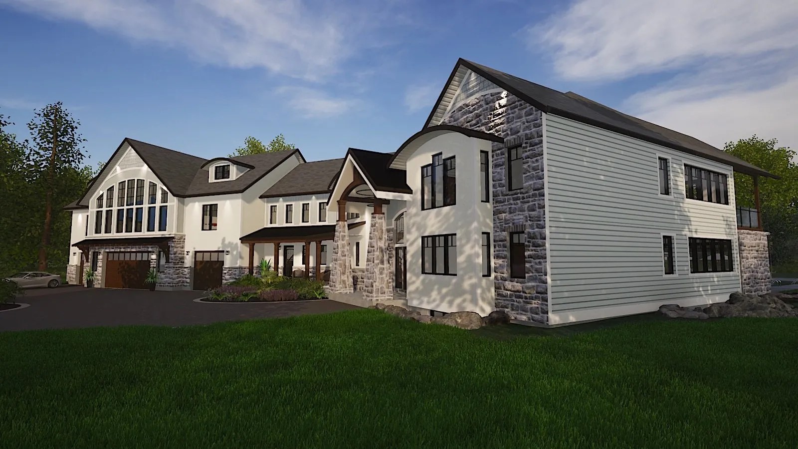 Kanata Custom Estate Home Modern Craftsman with a Hint of