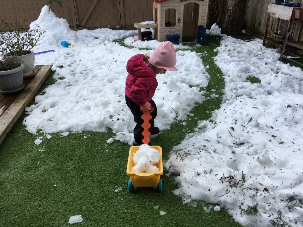 When the snow falls on your artificial grass, enjoy it! Bella Turf