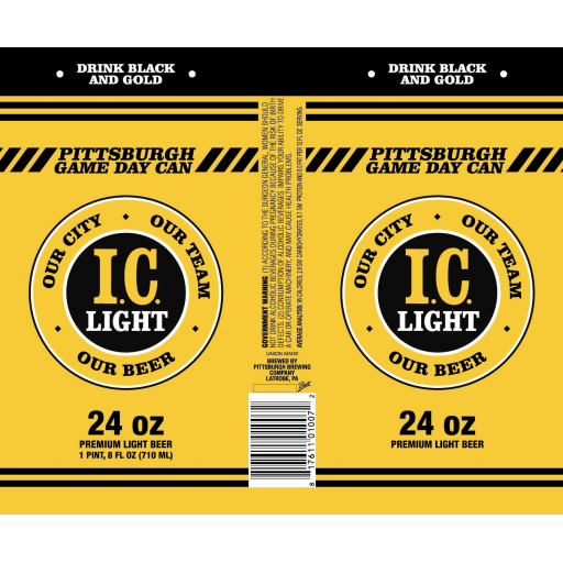 Pittsburgh Iron City Light Bell Beverage