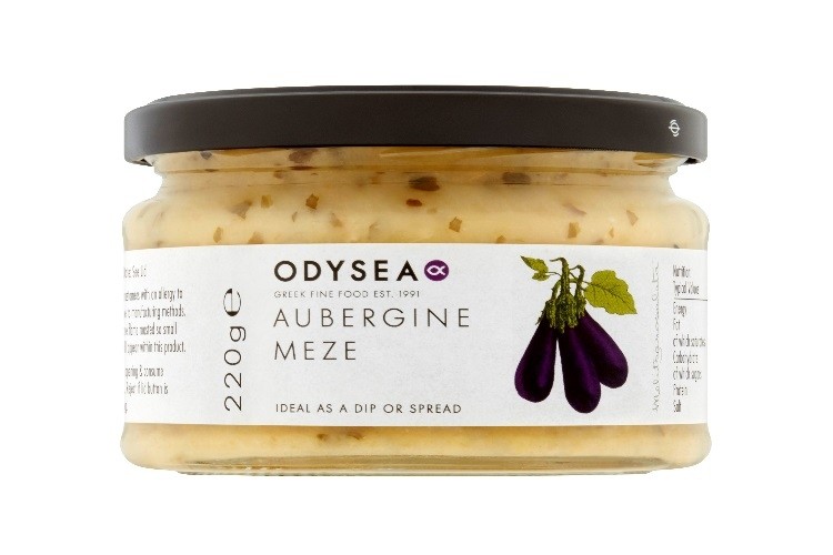 Odysea aubergine meze is a great vegan snack for spreading or toast or using for dips
