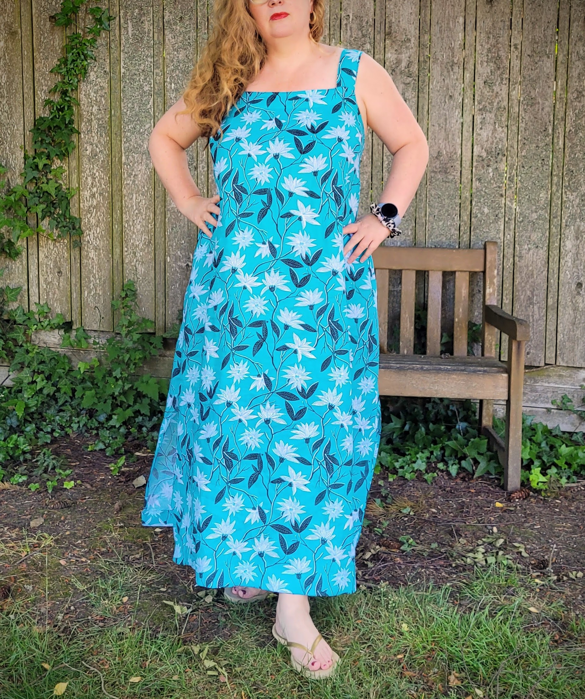 New dress Peppermint Wide Strap Maxi Dress in linen Belle Citadel