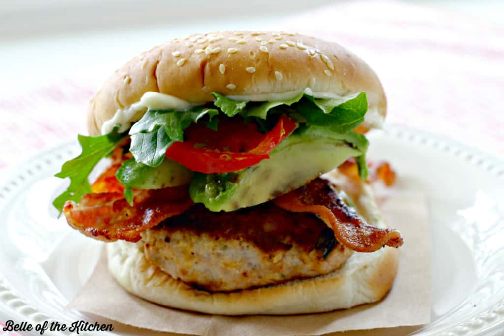 Bacon Ranch Turkey Burgers Recipe Belle of the Kitchen