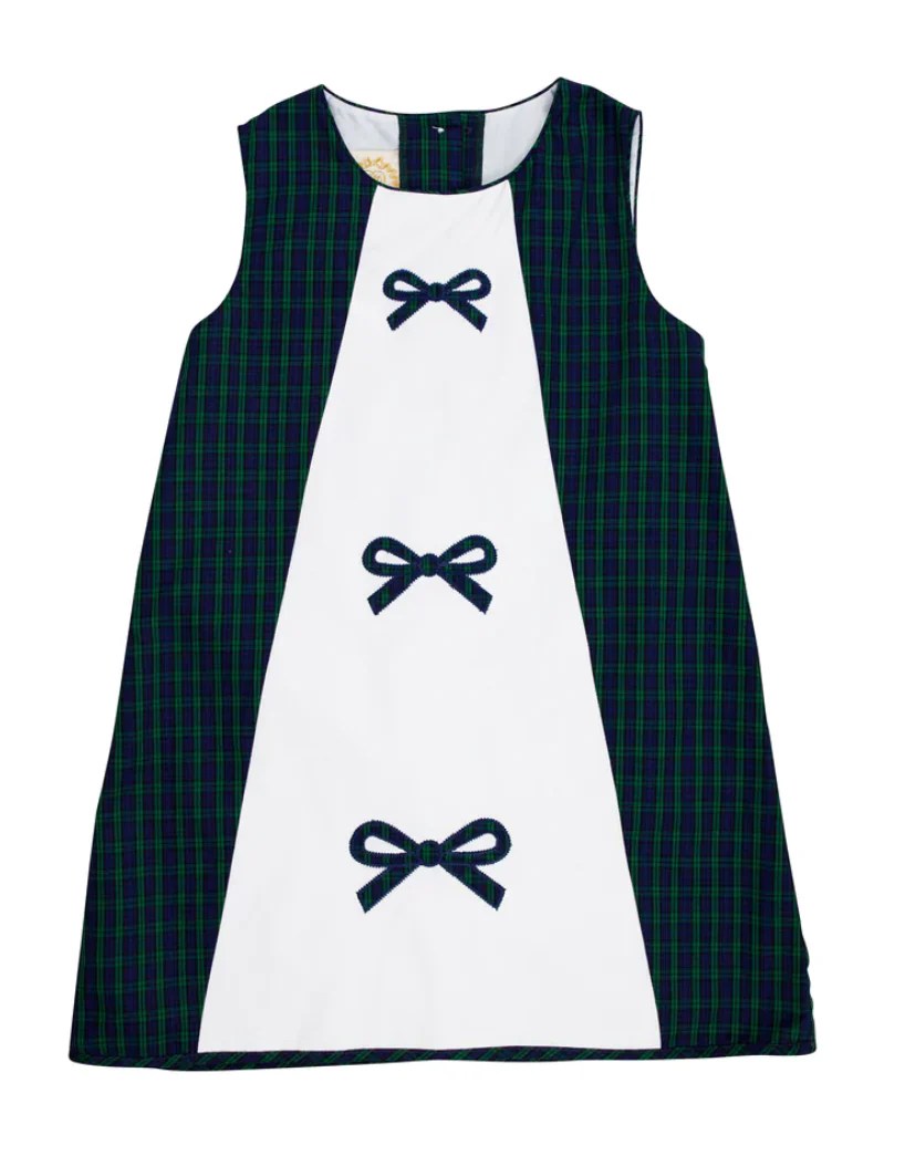 Annie Apron Dress Bow Applique Belles & Beaux®