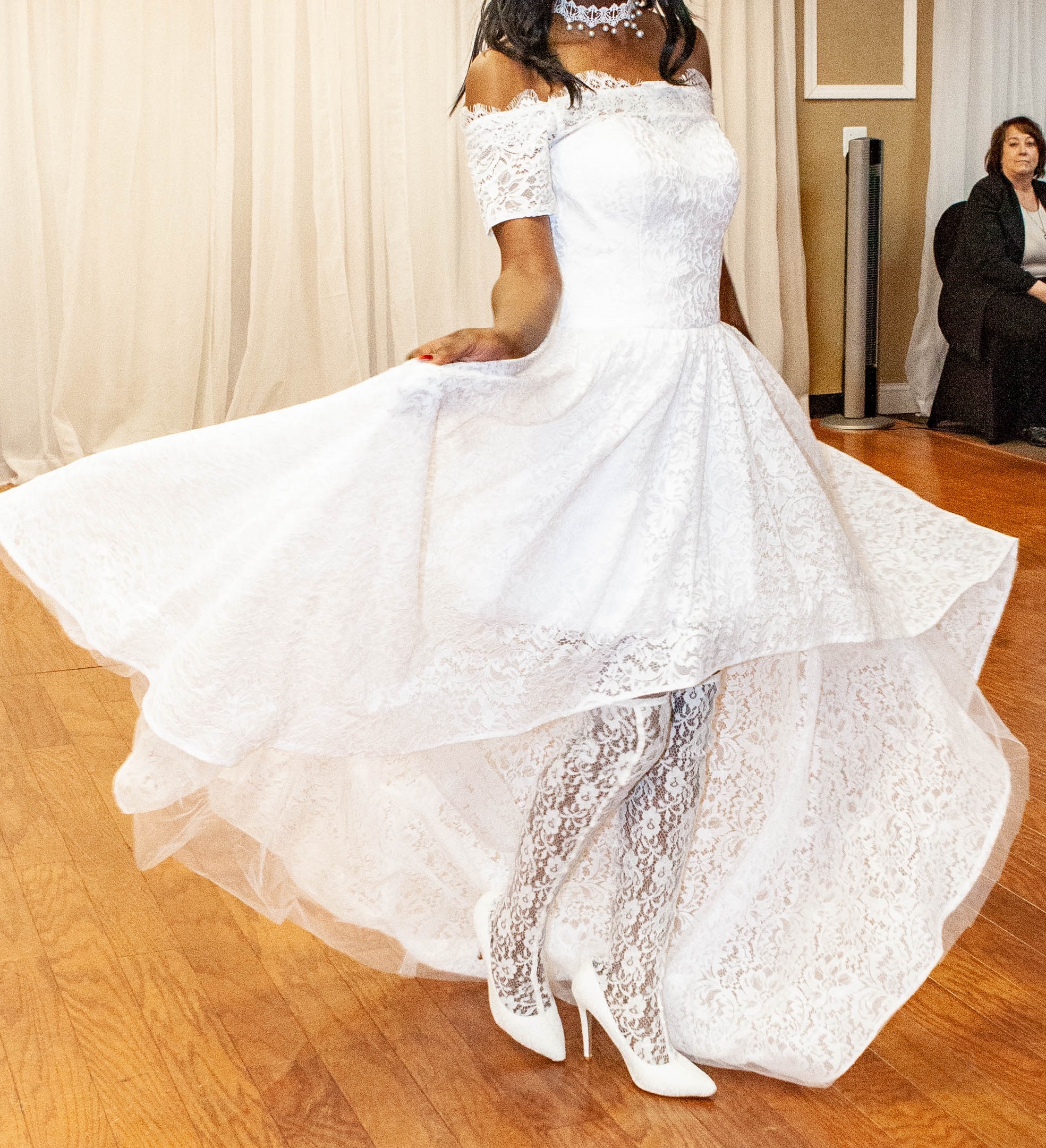 Lace Short Front Style Wedding Gown BELLE THINGS