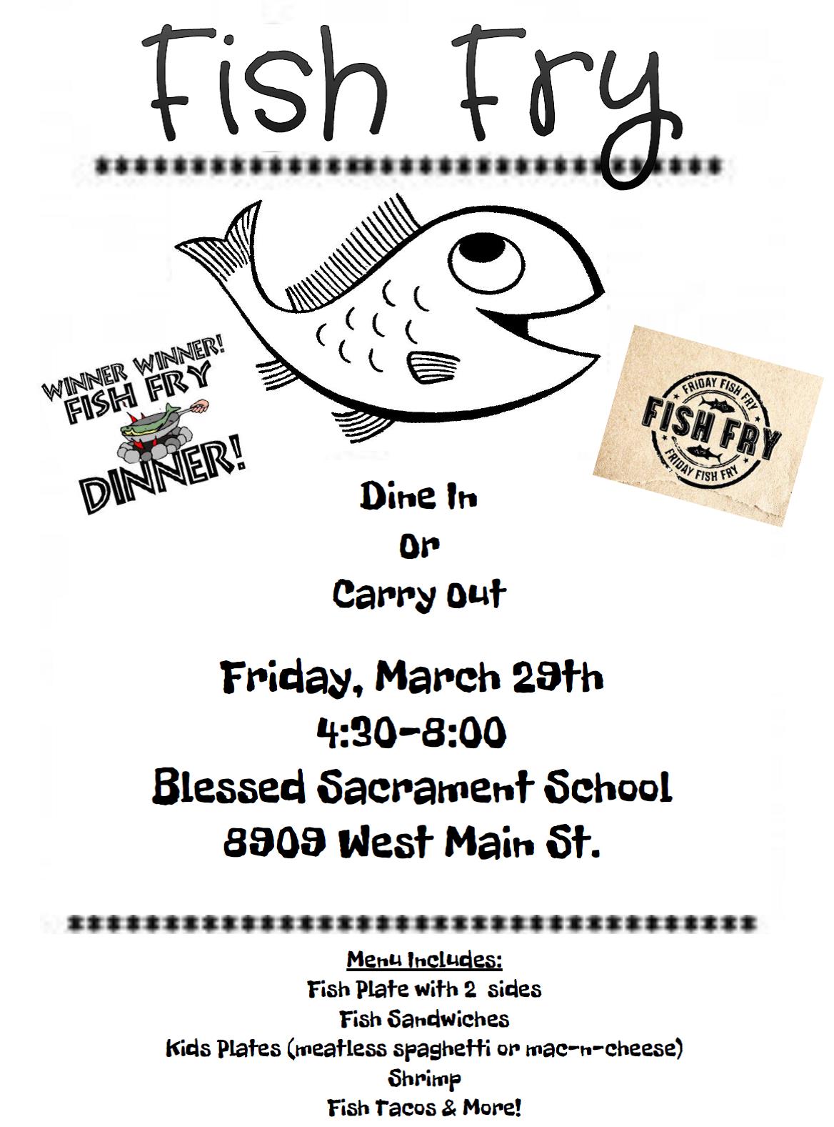 Fish Fry Blessed Sacrament Parish