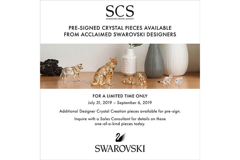 Limited Time! Designer Signed Swarovski Crystal Pieces The Bellevue