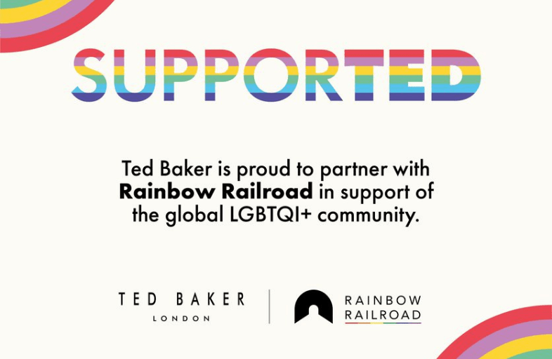Ted Baker x Rainbow Railroad The Bellevue Collection