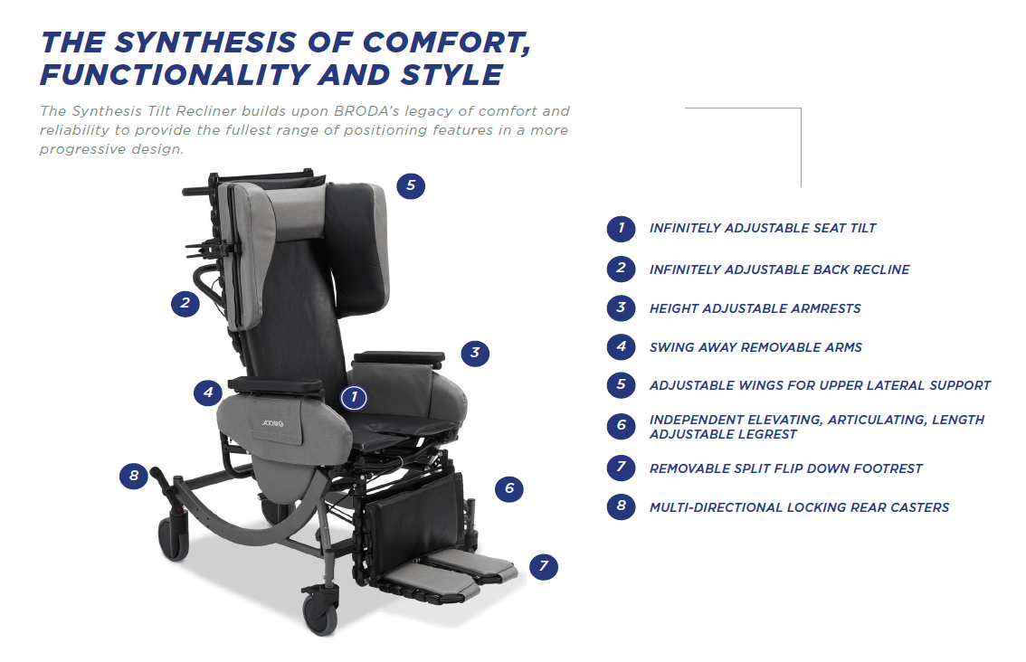 Broda Synthesis Tilt Recliner Bellevue Healthcare