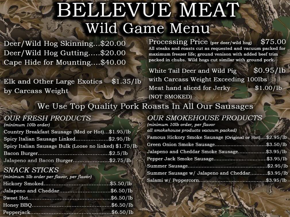 Bellevue Meat Processing