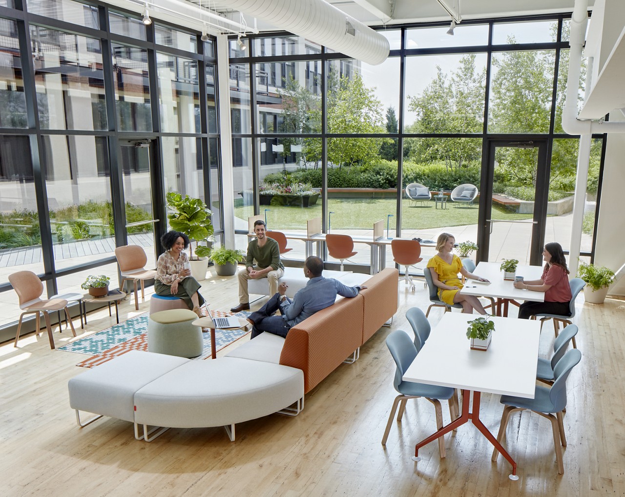 Creating Hybrid Collaborative Spaces in the Office Bellia Office Design