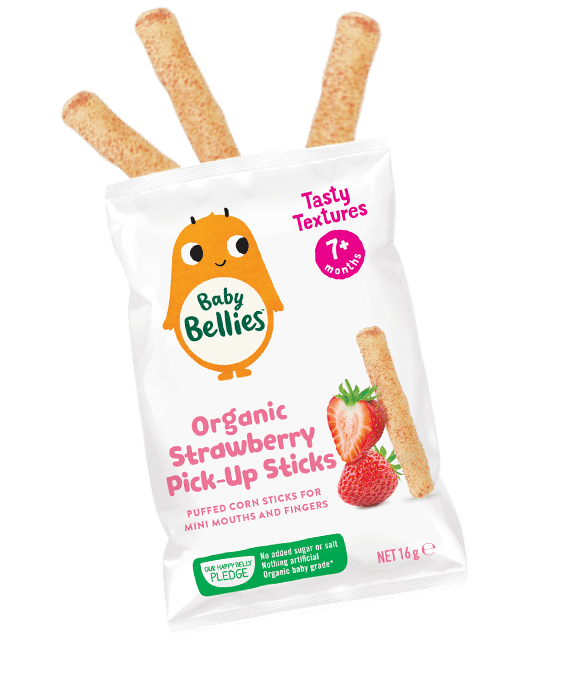 Organic Strawberry Pick Up Sticks Baby Bellies