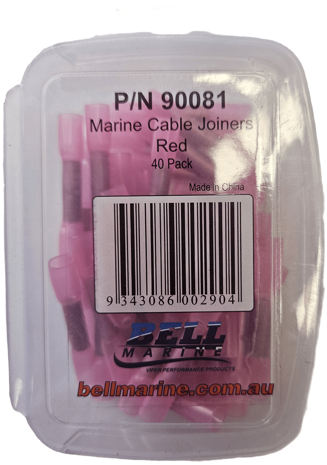 Marine Glue Lined Cable Joiner Red 2.53mm 40 Pack Bell Marine
