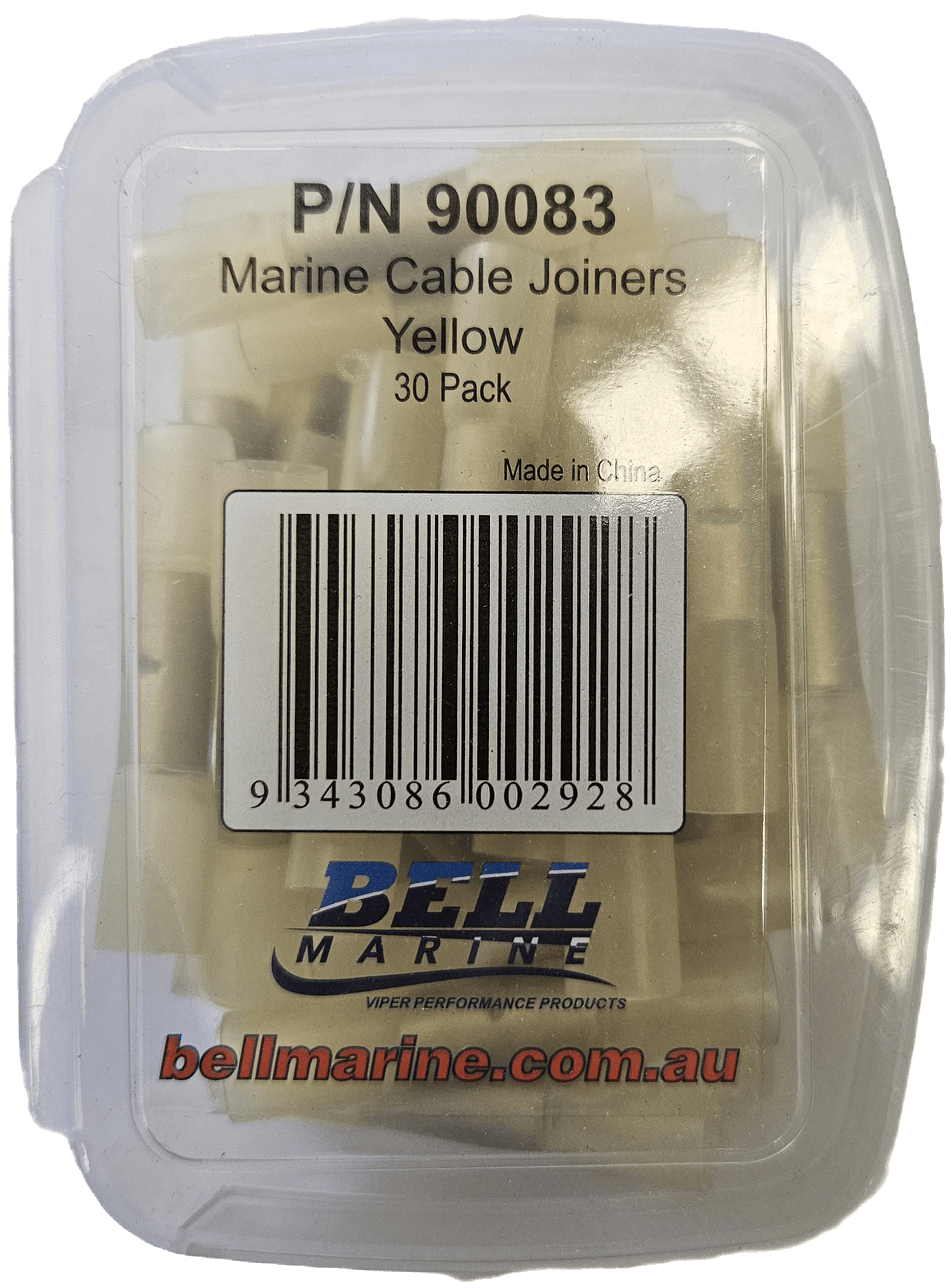 Marine Glue Lined Cable Joiner Yellow 68mm 30 Pack Bell Marine