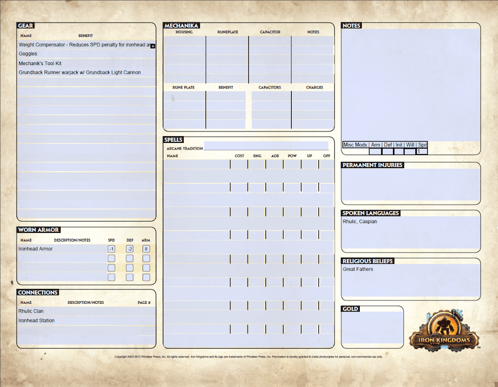 Iron Kingdoms Let's Make an Ironhead! Bell of Lost Souls