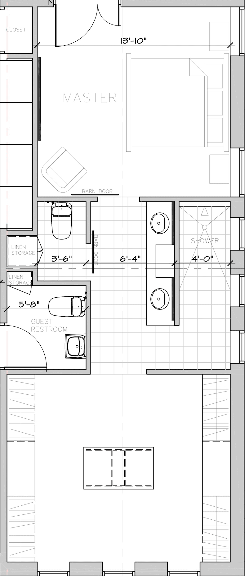 Master Bedroom Floorplan Iterations · Bellrise Farm
