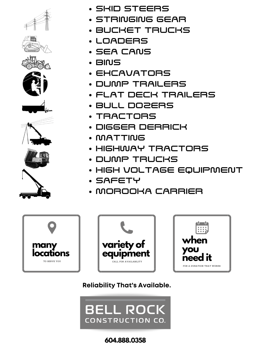 Equipment Rental Bell Rock