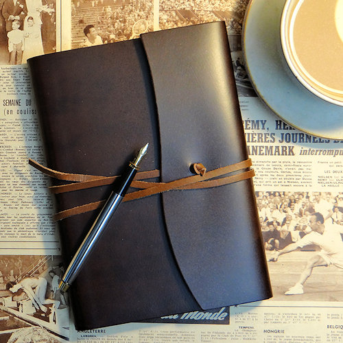 Handmade Italian leather journals Bells of Suffolk