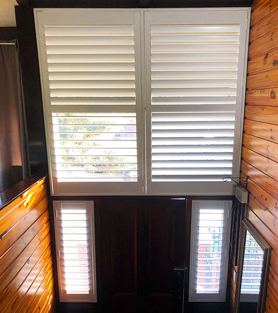 Plantation Shutters Over Stairwell Bell's For All PVC Shutters