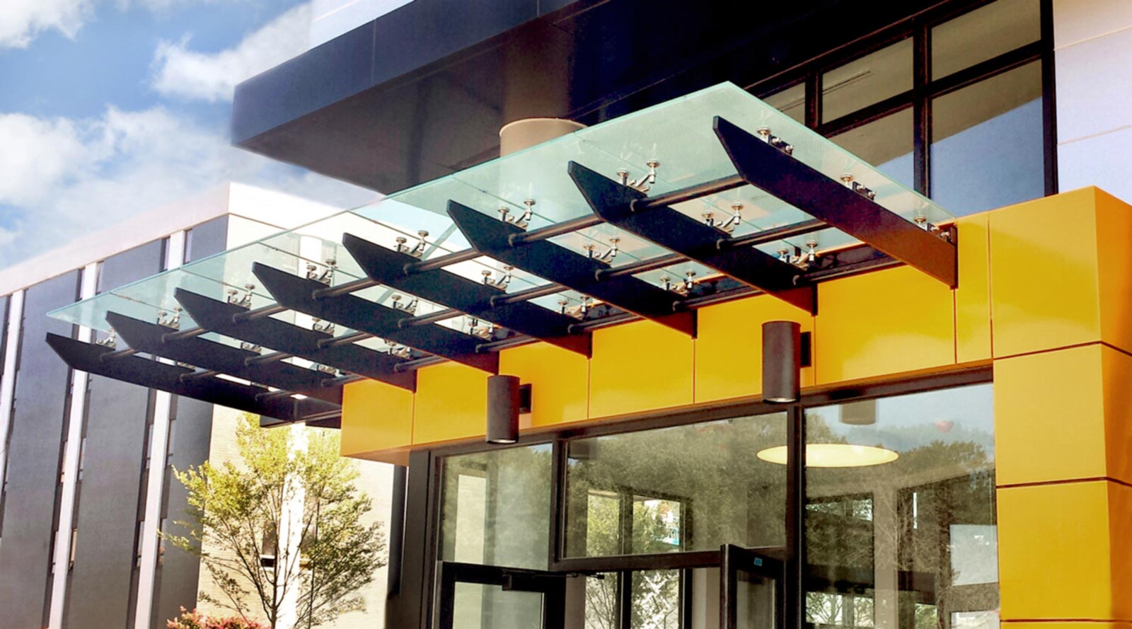 The View at Huntington Avenue Glass Canopy