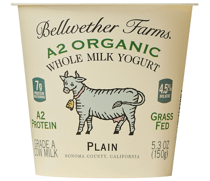 A2 Organic Whole Milk Yogurt Bellwether Farms
