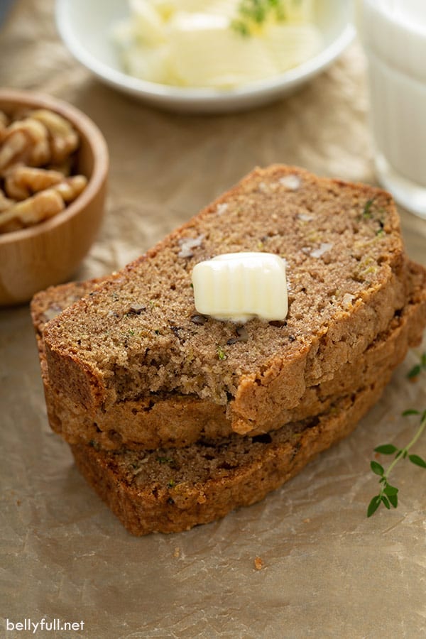 Classic Easy Zucchini Bread Recipe Belly Full