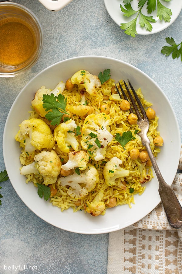 {One Pot} Curry Rice with Cauliflower Belly Full