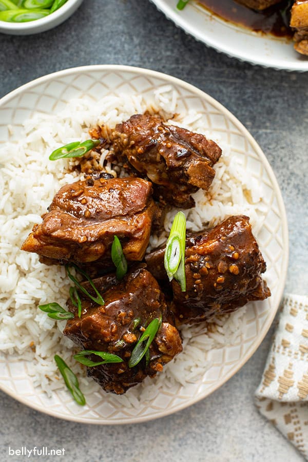 Chinese Spare Ribs {with Black Bean Garlic Sauce} Belly Full