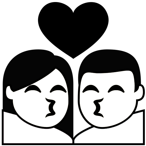 Emoji Couple Kissing