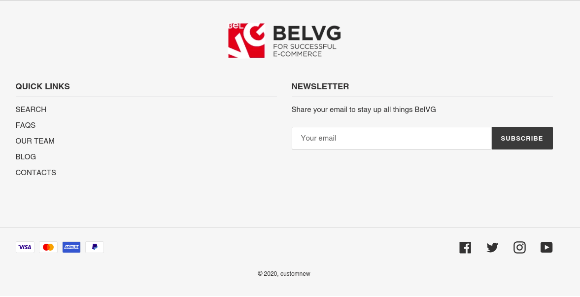 How to Remove "Powered by Shopify" & Edit Footer BelVG Blog