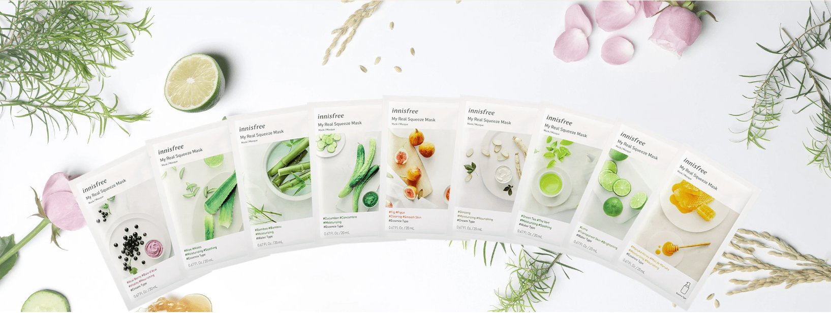 Innisfree Sheet Mask Review My Real Squeeze Mask EX Line
