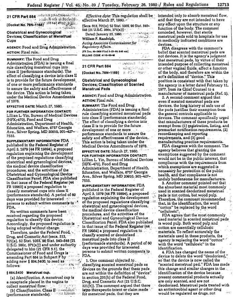 Do menstrual cups cause endometriosis? at the Museum of Menstruation