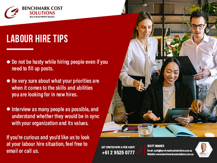 Labour Hire Tips Benchmark Cost Solutions