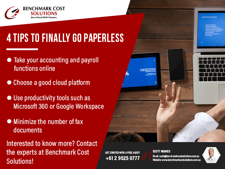 4 Tips to Finally Go Paperless Benchmark Cost Solutions