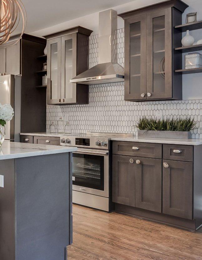 Greystone Shaker Kitchen Remodeling NH Benchmark Homes