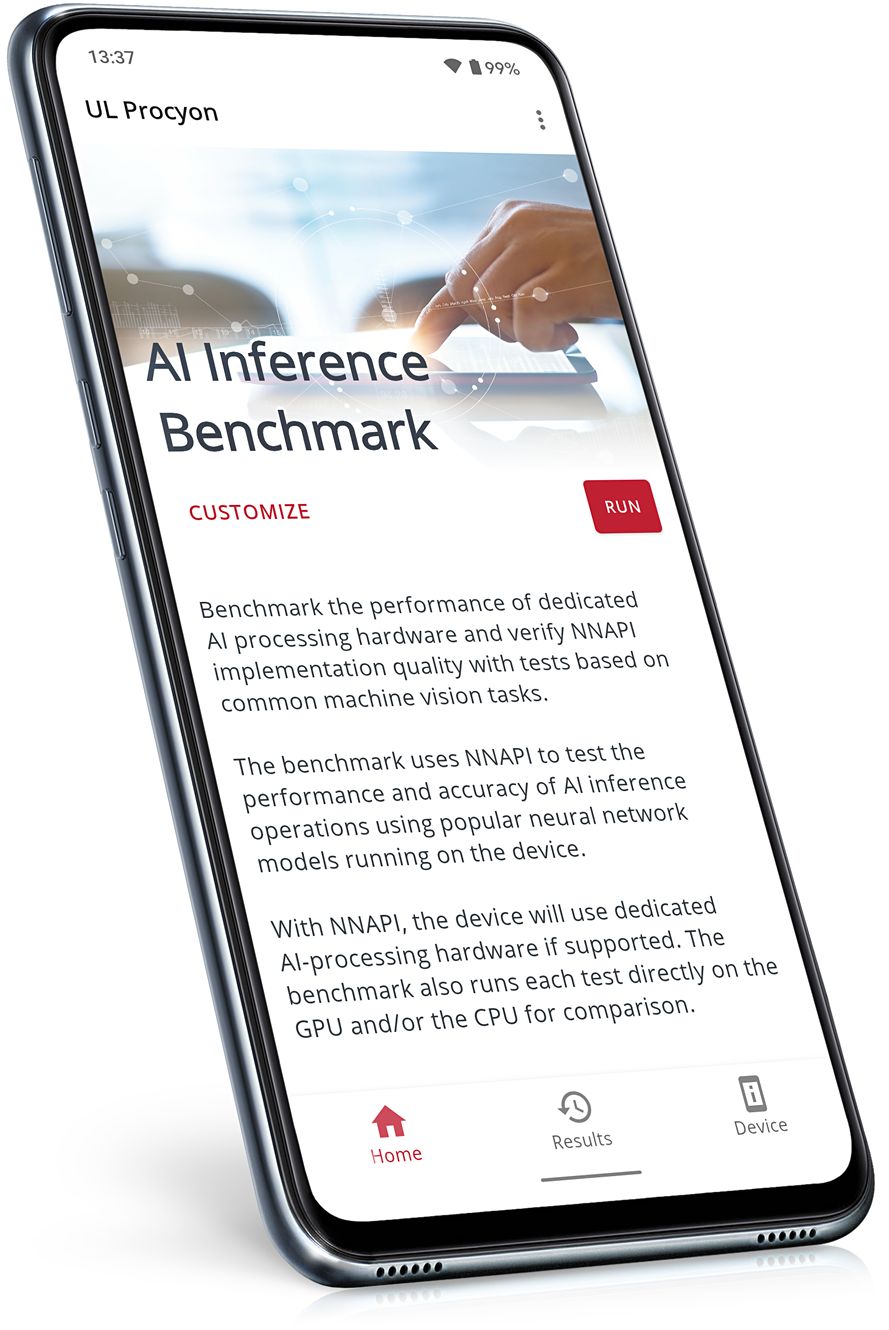 Benchmark the AI performance of Android devices