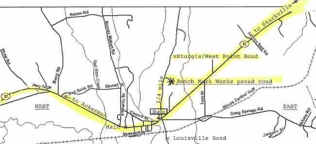 Starkville Ms Zip Code Map Bench Mark Works LLCLocation