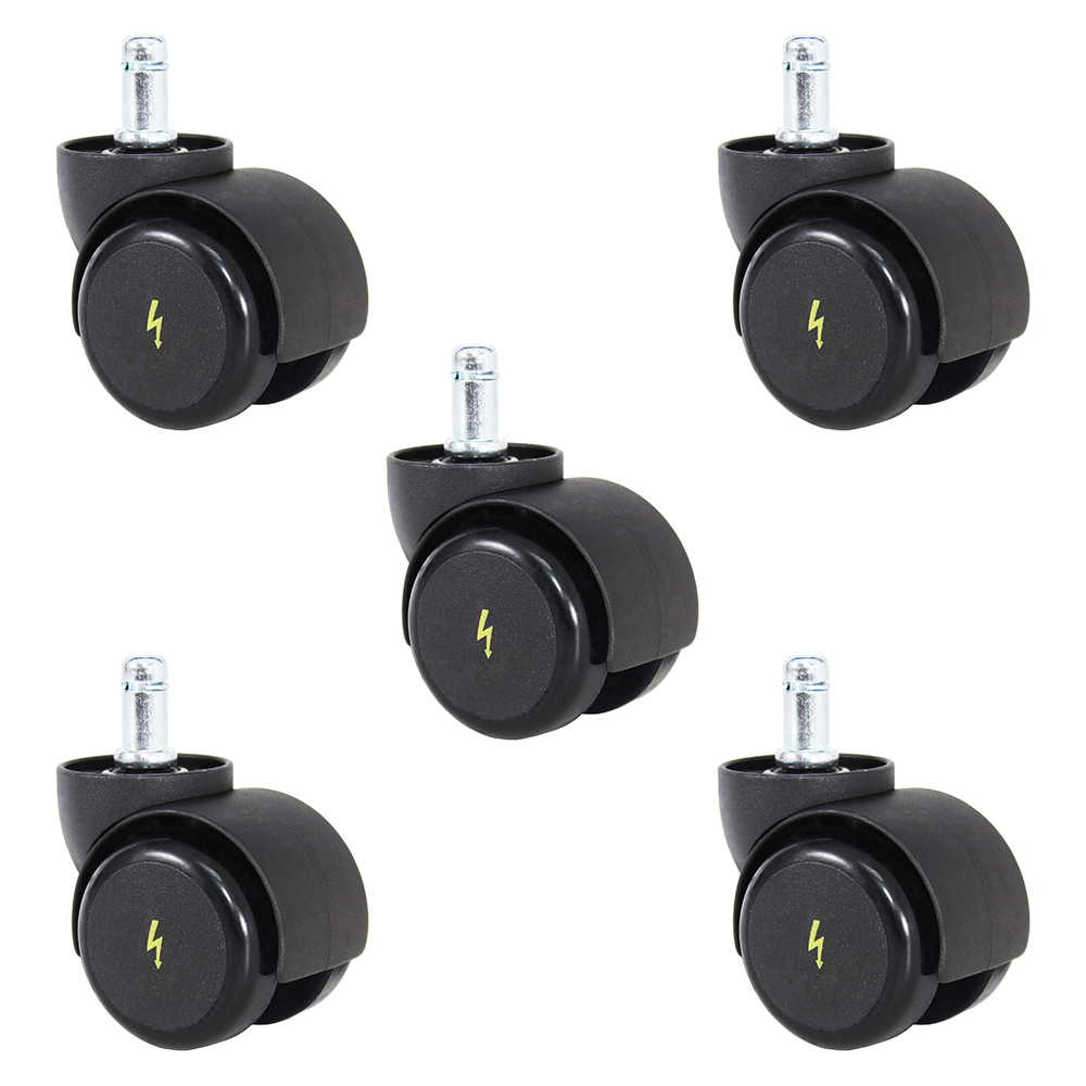 50mm ESD Casters (Set of 5) Benchpro, Inc. Industrial Workbenches and